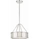 Kendal 3 Light 15.5 inch Polished Nickel Mini Chandelier Ceiling Light