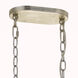 Brielle 6 Light 30 inch Antique Silver Linear Chandelier Ceiling Light