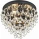 Calypso 3 Light 10.5 inch Matte Black Flush Ceiling Light