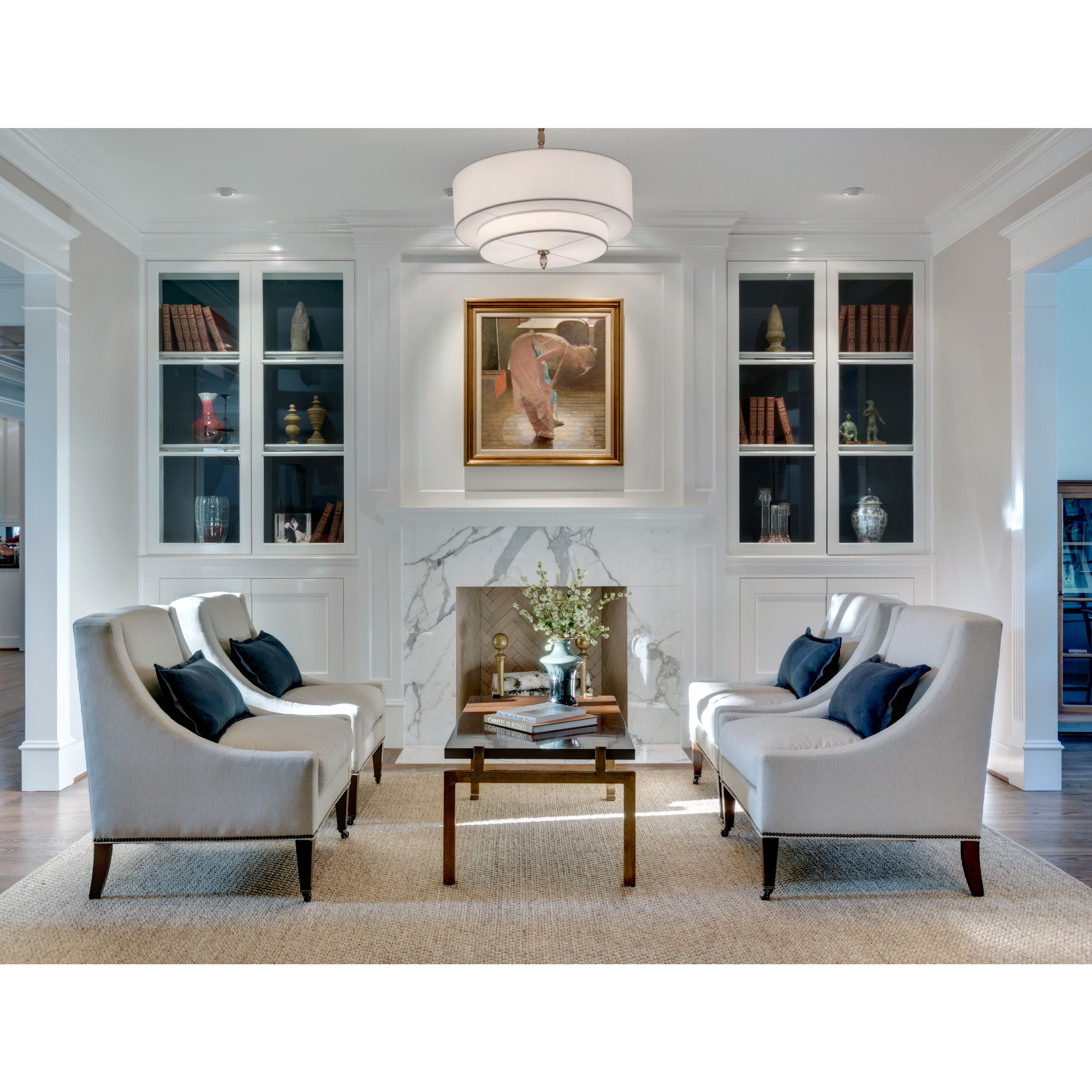 Luxo 5 Light 26 inch Satin Nickel Chandelier Ceiling Light