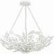 Marselle 6 Light 24 inch Matte White Semi Flush Ceiling Light