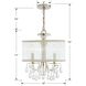 Hampton 3 Light 14 inch Polished Chrome Mini Chandelier Ceiling Light