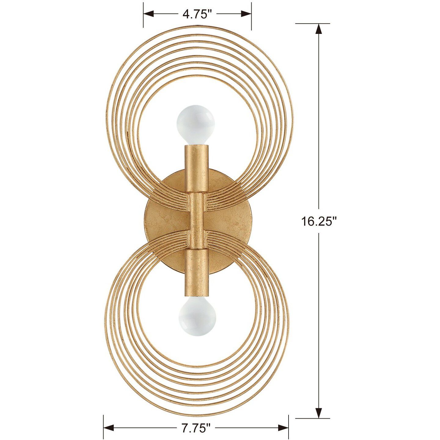 Doral Bath Wall Light in Renaissance Gold