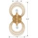 Doral 2 Light 7.75 inch Renaissance Gold ADA Sconce Wall Light