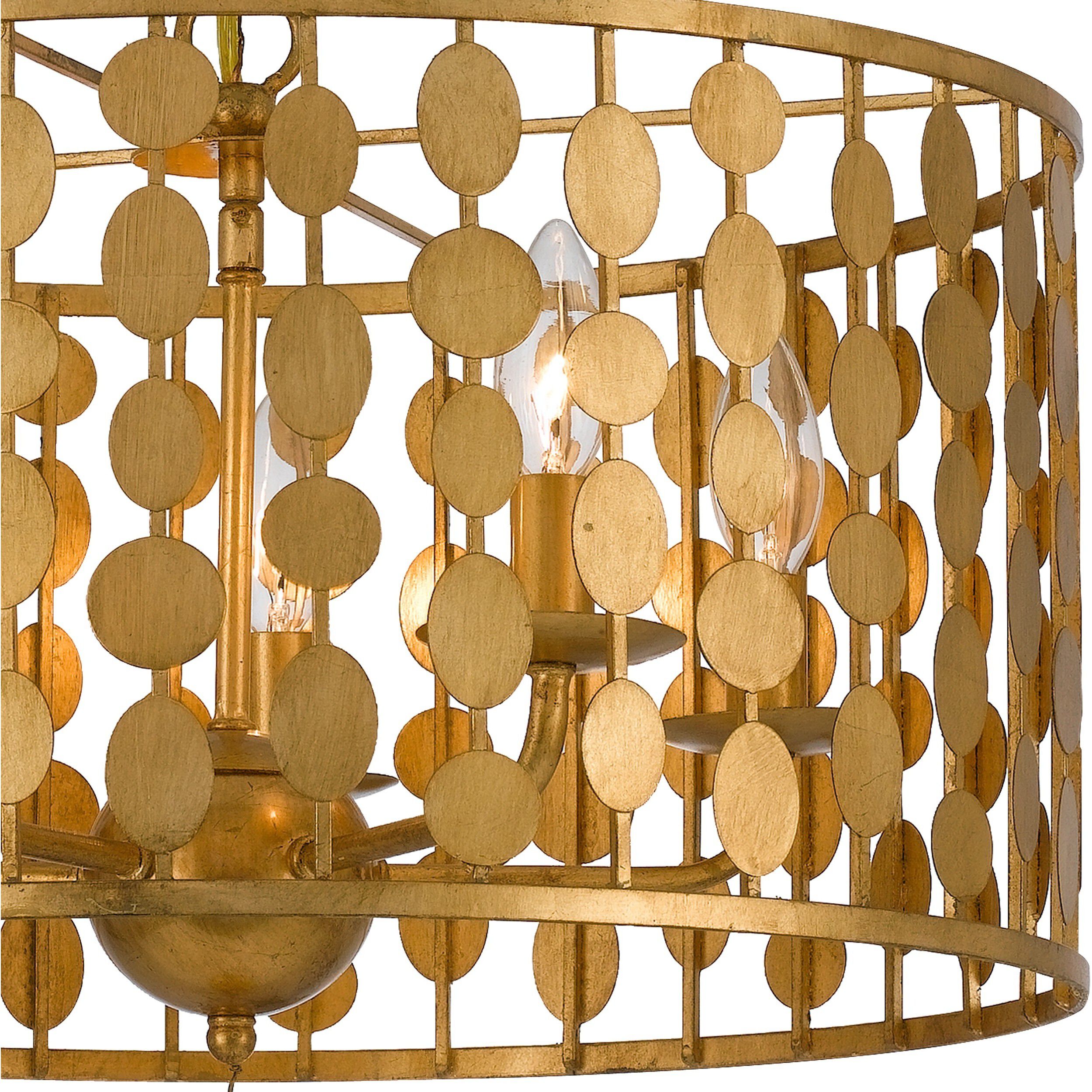 Layla 5 Light 18 inch Antique Gold Chandelier Ceiling Light