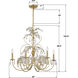 Sadie 6 Light 29 inch Antique Gold Chandelier Ceiling Light