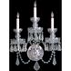 Traditional Crystal 3 Light 15 inch Polished Chrome Sconce Wall Light