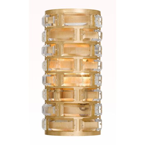 Meridian 4 Light 6.5 inch Antique Gold ADA Sconce Wall Light