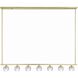 Aragon 7 Light 56 inch Soft Brass Linear Chandelier Ceiling Light