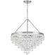 Calypso 8 Light 25 inch Polished Chrome Chandelier Ceiling Light