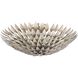 Broche 6 Light 24 inch Antique Silver Flush Ceiling Light