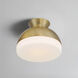 Gidget 1 Light 10.25 inch Vibrant Gold Flush Mount Ceiling Light