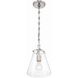 Voss 1 Light 8.25 inch Polished Nickel Mini Pendant Ceiling Light