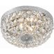 Waltham 2 Light 10 inch Polished Chrome Flush Ceiling Light in Clear Spectra