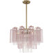 Addis 6 Light 19.75 inch Aged Brass Chandelier Ceiling Light in Spring