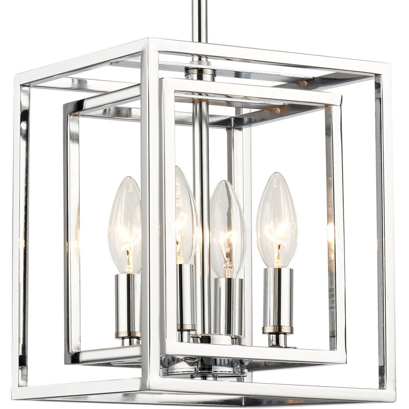 Kai 4 Light 8 inch Polished Chrome Pendant Ceiling Light