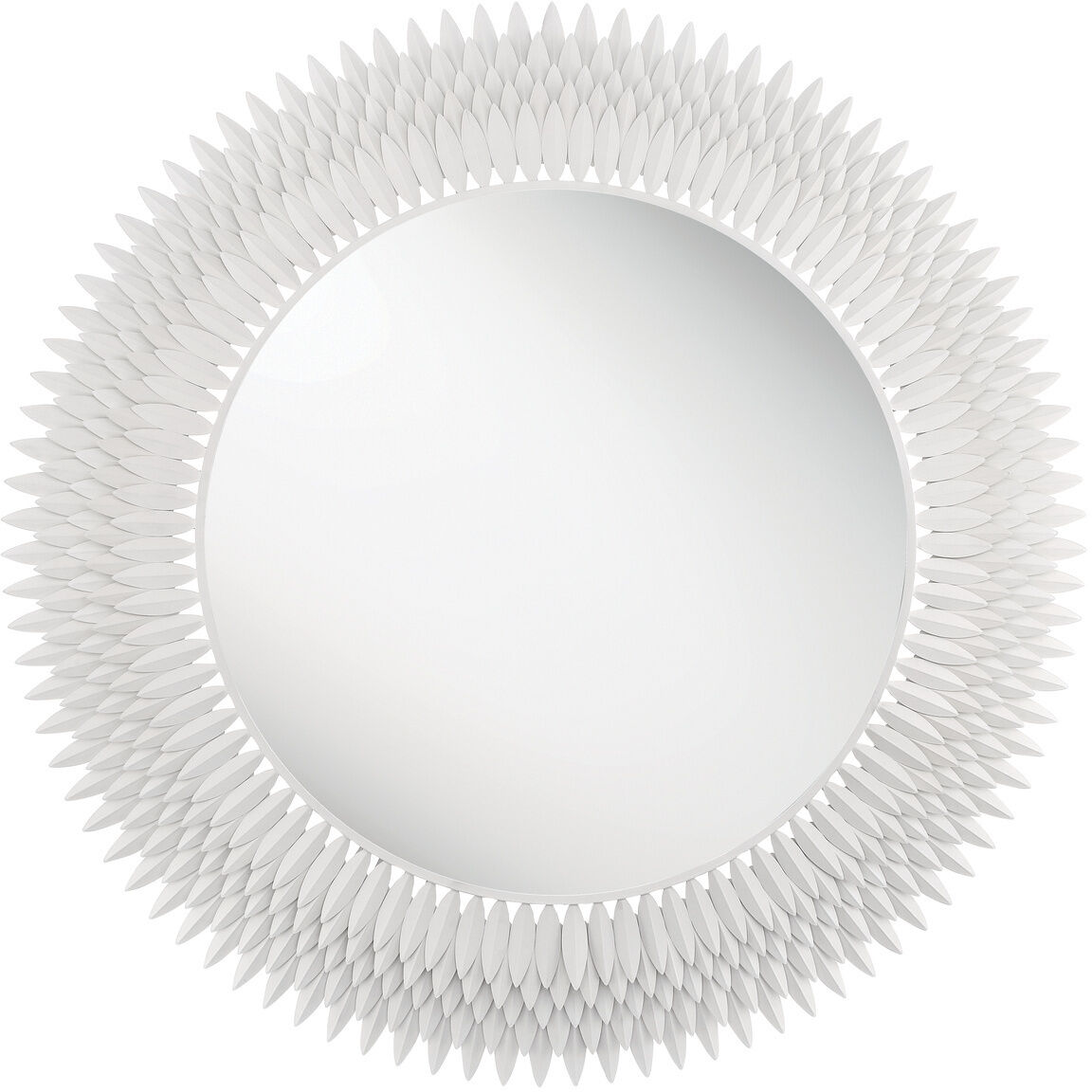 Broche 46.75 X 46.75 inch Matte White Mirror
