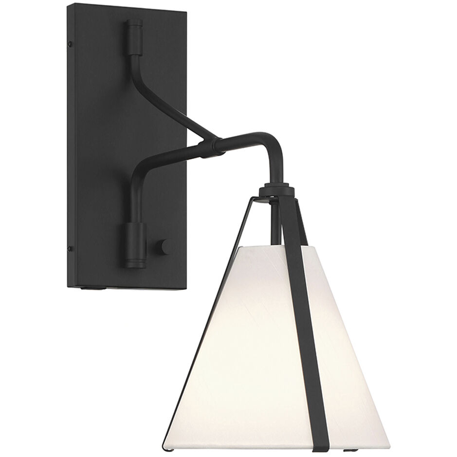 Fulton 18 inch 60.00 watt Black Task Sconce Wall Light