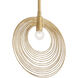 Doral 1 Light 10 inch Renaissance Gold Mini Pendant Ceiling Light