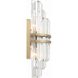 Hayes Sconce Wall Light in Aged Brass