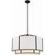 Carlyn 6 Light 28 inch Black Chandelier Ceiling Light
