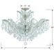 Maria Theresa 6 Light 29 inch Polished Chrome Semi Flush Ceiling Light in Clear Hand Cut
