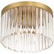 Emory 4 Light 15 inch Modern Gold Flush Ceiling Light