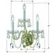 Traditional Crystal 3 Light 15 inch Polished Brass Sconce Wall Light in Clear Hand Cut