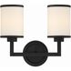 Bryant 2 Light 14.5 inch Black Forged Sconce Wall Light