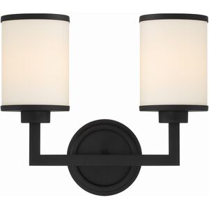 Bryant 2 Light 14.5 inch Black Forged Sconce Wall Light