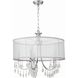 Hampton 5 Light 24 inch Polished Chrome Chandelier Ceiling Light
