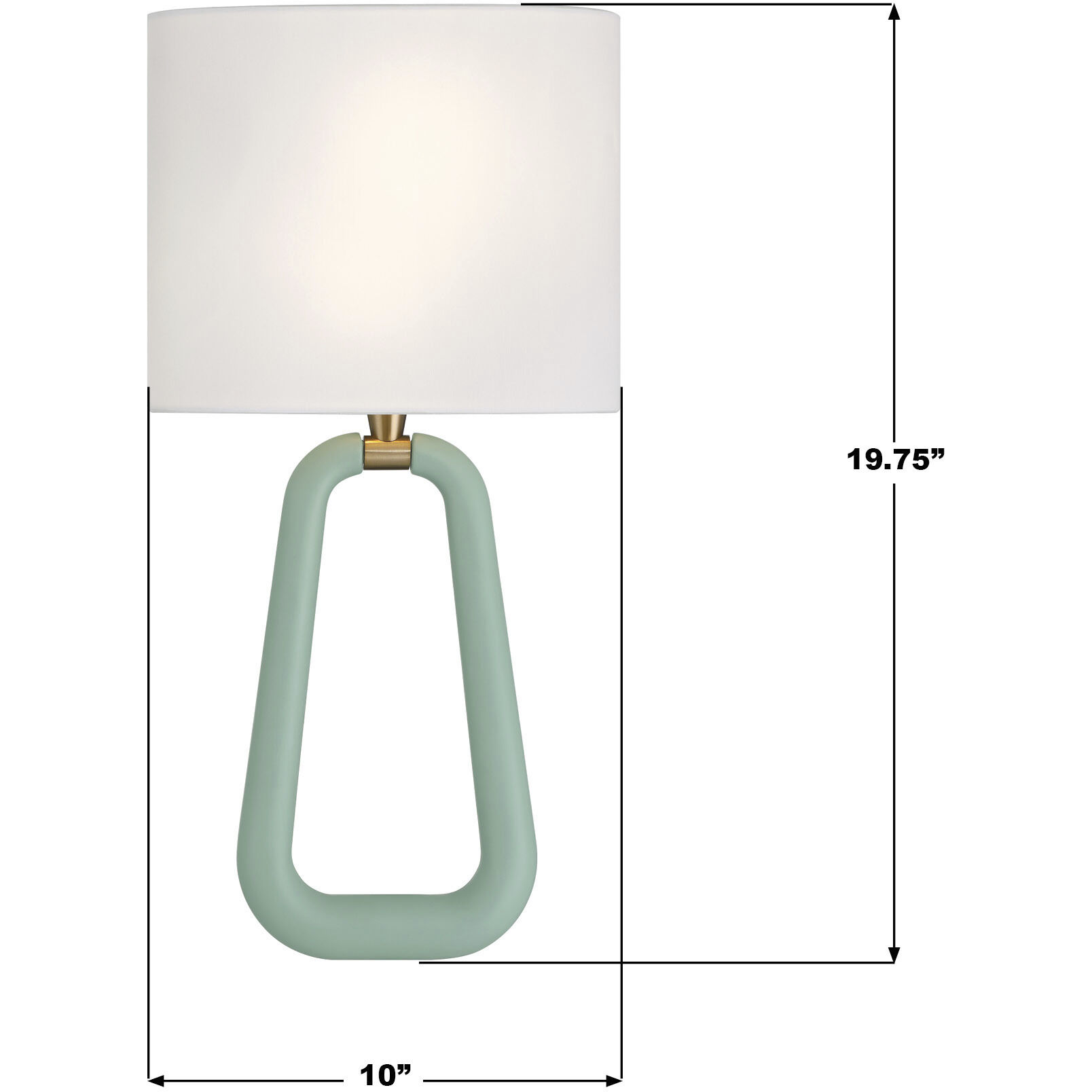 Jori Bath Wall Light in Aged Brass and Green