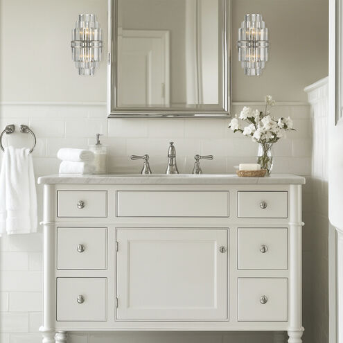 Hayes Sconce Wall Light in Polished Nickel