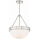 Kirby 3 Light 17.5 inch Polished Nickel Chandelier Ceiling Light