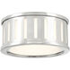 Kendal 2 Light 9.5 inch Polished Nickel Flush Ceiling Light