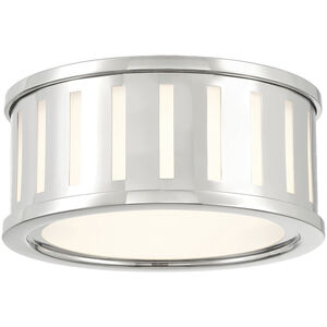 Kendal 2 Light 9.5 inch Polished Nickel Flush Ceiling Light