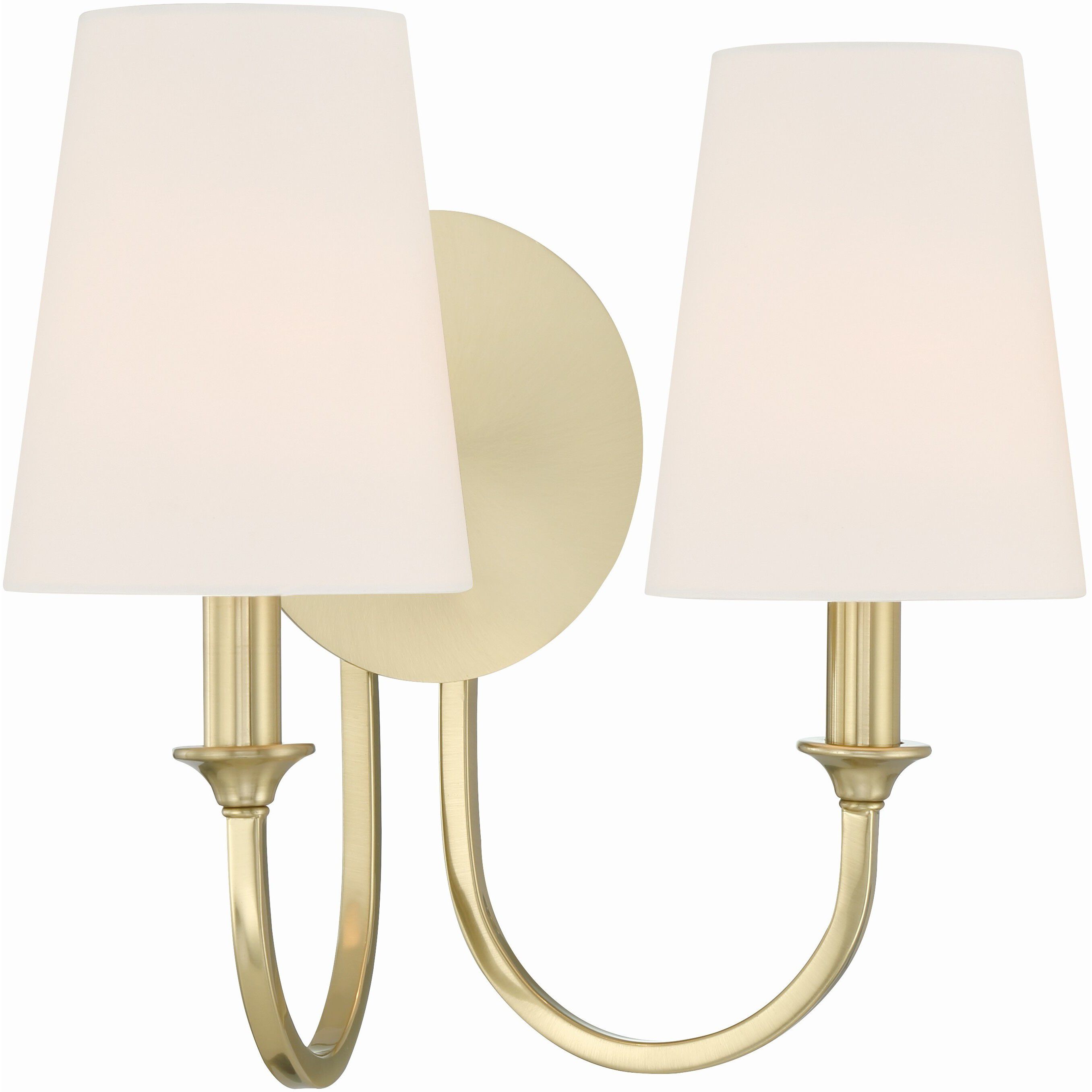 Payton Bath Wall Light in Vibrant Gold