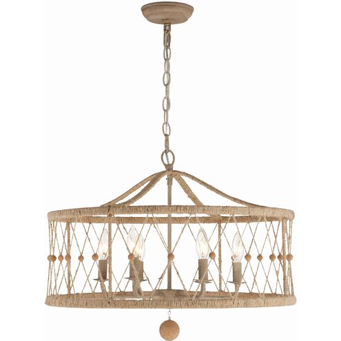 Brixton 6 Light 24 inch Burnished Silver Chandelier Ceiling Light