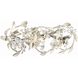 Marselle Bath Vanity Light Wall Light in Antique Silver