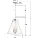 Voss Pendant Ceiling Light in Polished Nickel