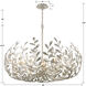 Broche 12 Light 42 inch Antique Silver Chandelier Ceiling Light