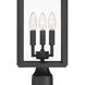 Byron 3 Light 22.25 inch Matte Black Outdoor Post