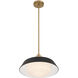 Xander 1 Light 16 inch Vibrant Gold Pendant Ceiling Light