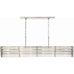 Elliot 6 Light 48 inch Polished Nickel Chandelier Ceiling Light