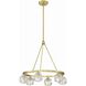 Aragon 6 Light 24 inch Soft Brass Chandelier Ceiling Light