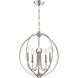 Sylvan 5 Light 22.5 inch Polished Nickel Chandelier Ceiling Light