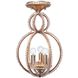 Garland 3 Light 9.5 inch Distressed Twilight Semi Flush Ceiling Light