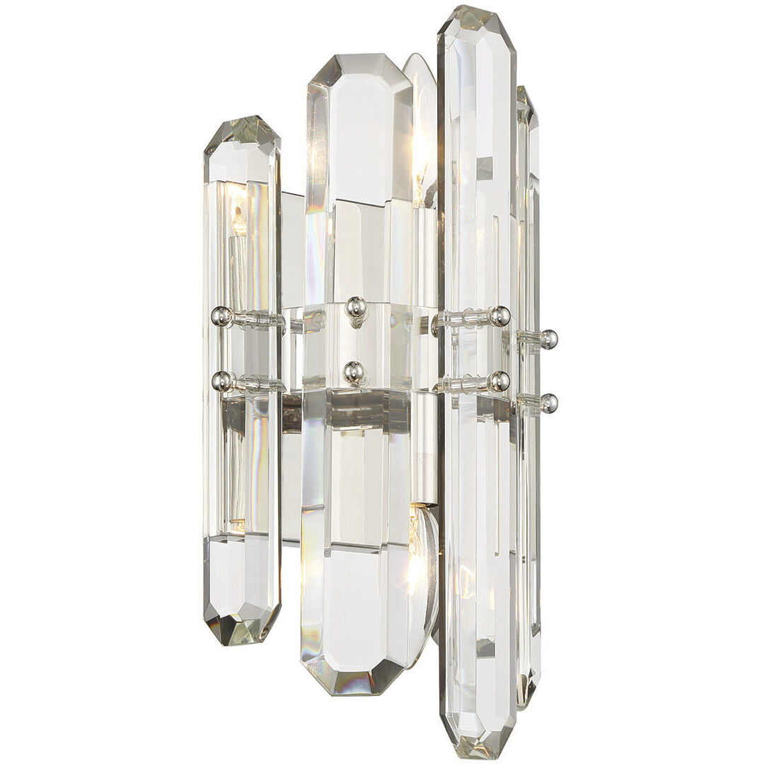 Bolton Sconce Wall Light in Polished Nickel
