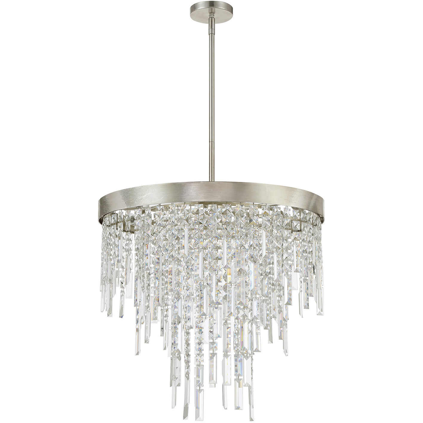 Winfield 6 Light 24 inch Antique Silver Chandelier Ceiling Light