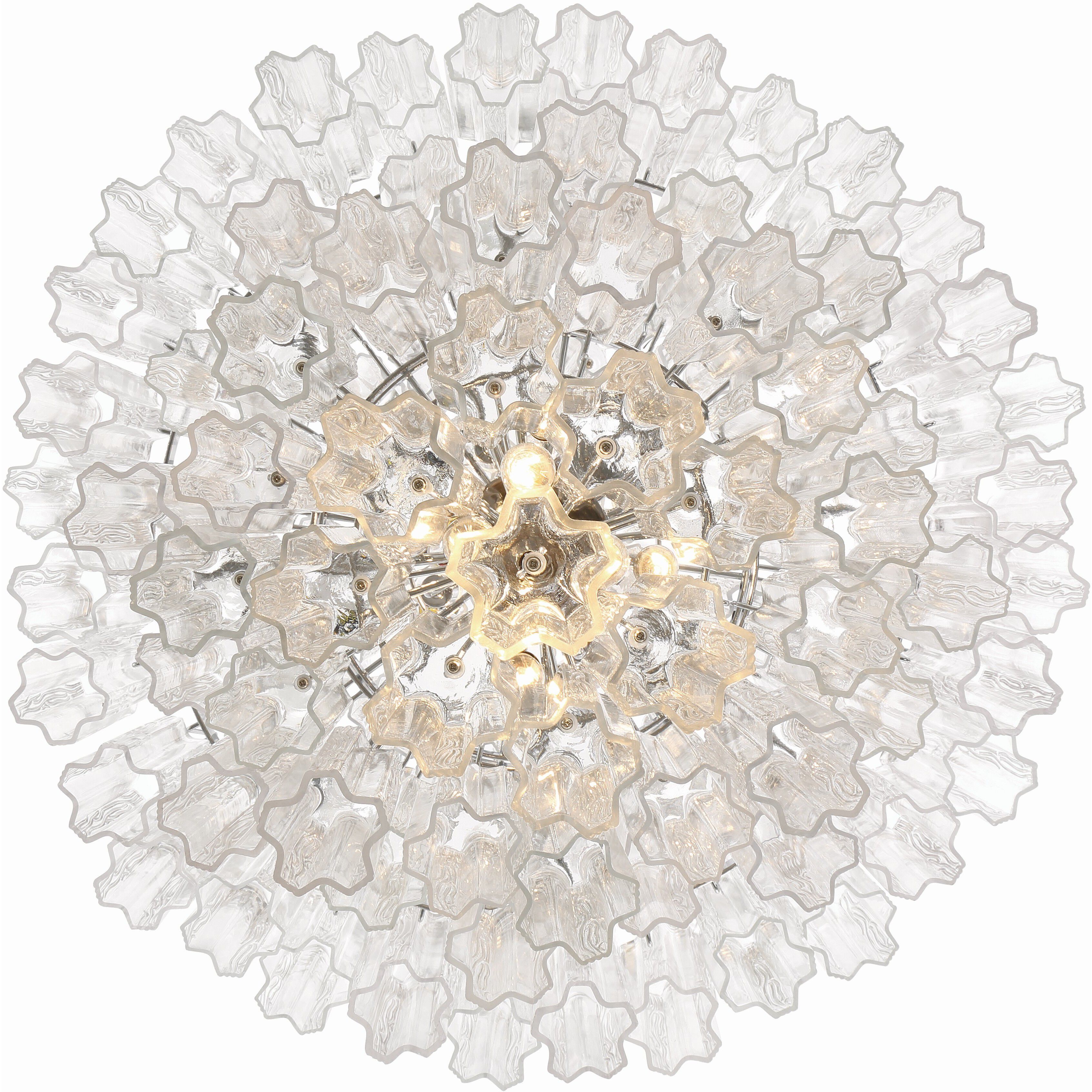 Addis 20 Light 31.5 inch Polished Chrome Chandelier Ceiling Light in Clear